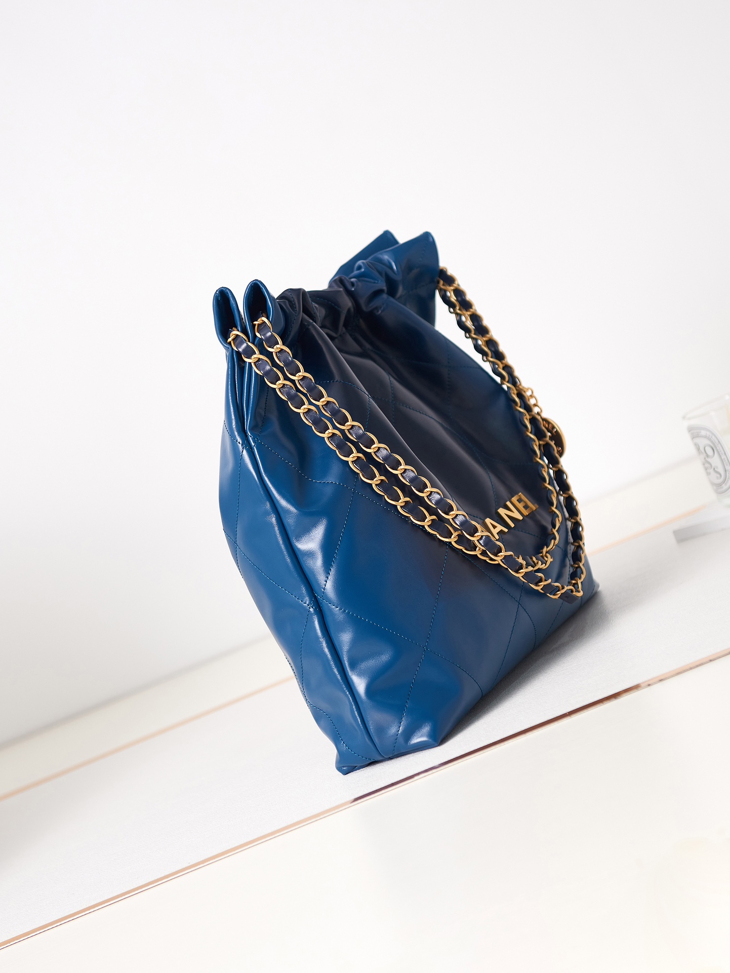 Calfskin 22 Handbag Shoulder Bag AS3261 Blue